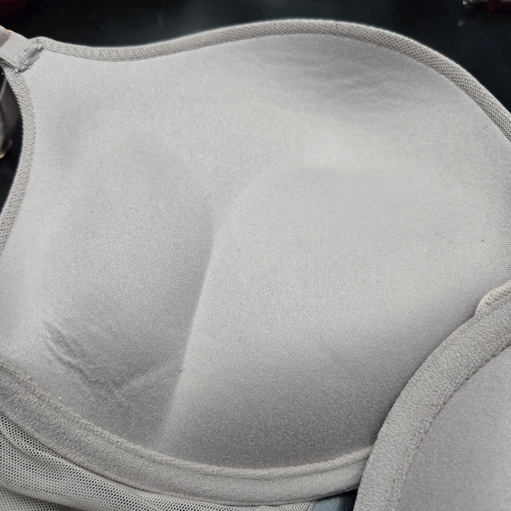 Smart & Sexy Bra Womens 34C Taupe Underwired Push Up Max Cleavage Plunge SA276 - Picture 3 of 9